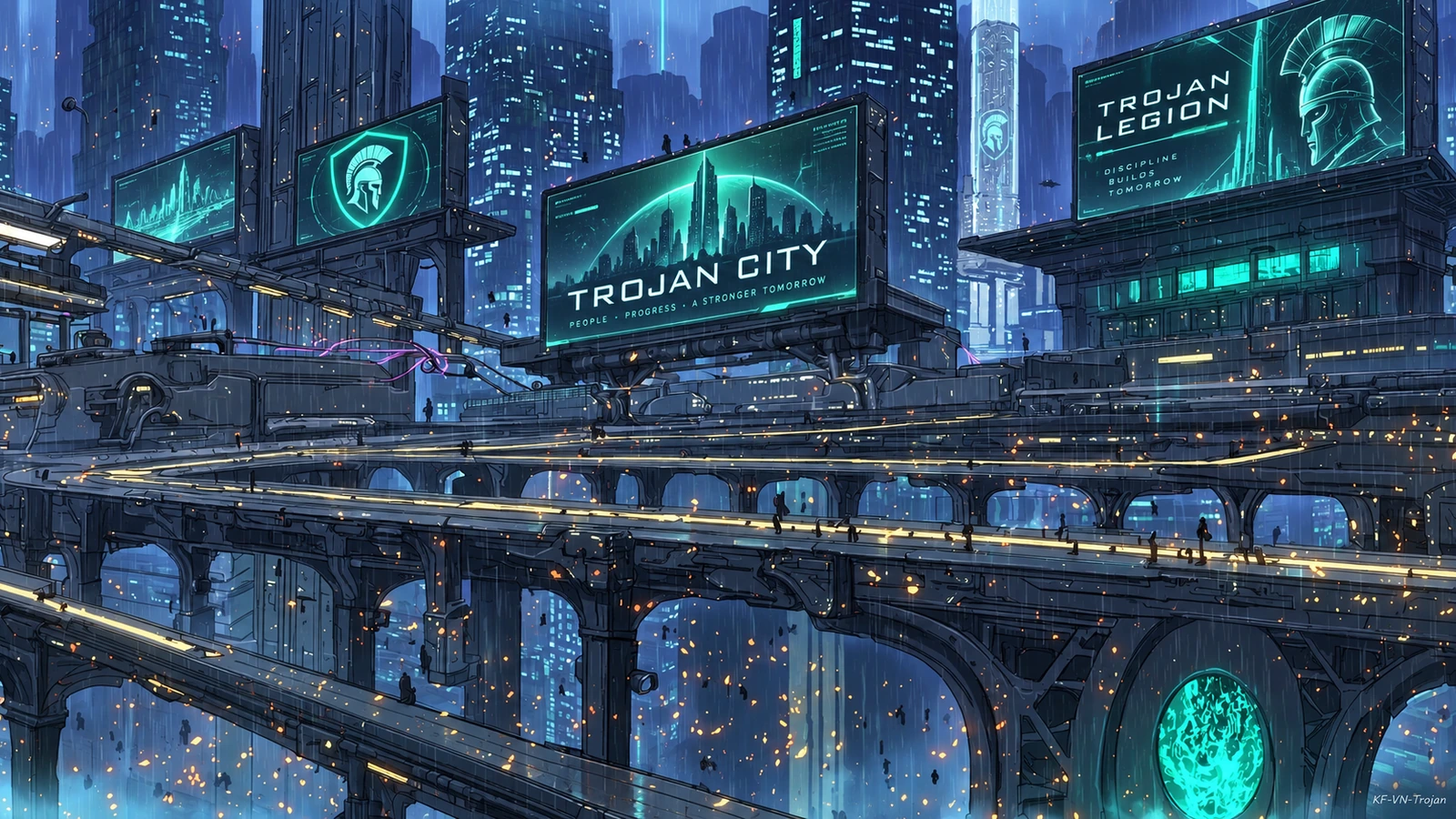 Trojan City under the hidden influence of the long decline