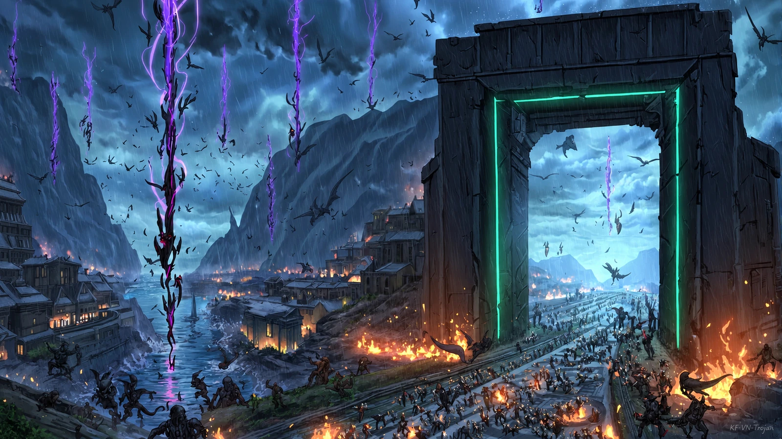 The Trojan Gate reopening as lesser Harrowed descend on Trojania